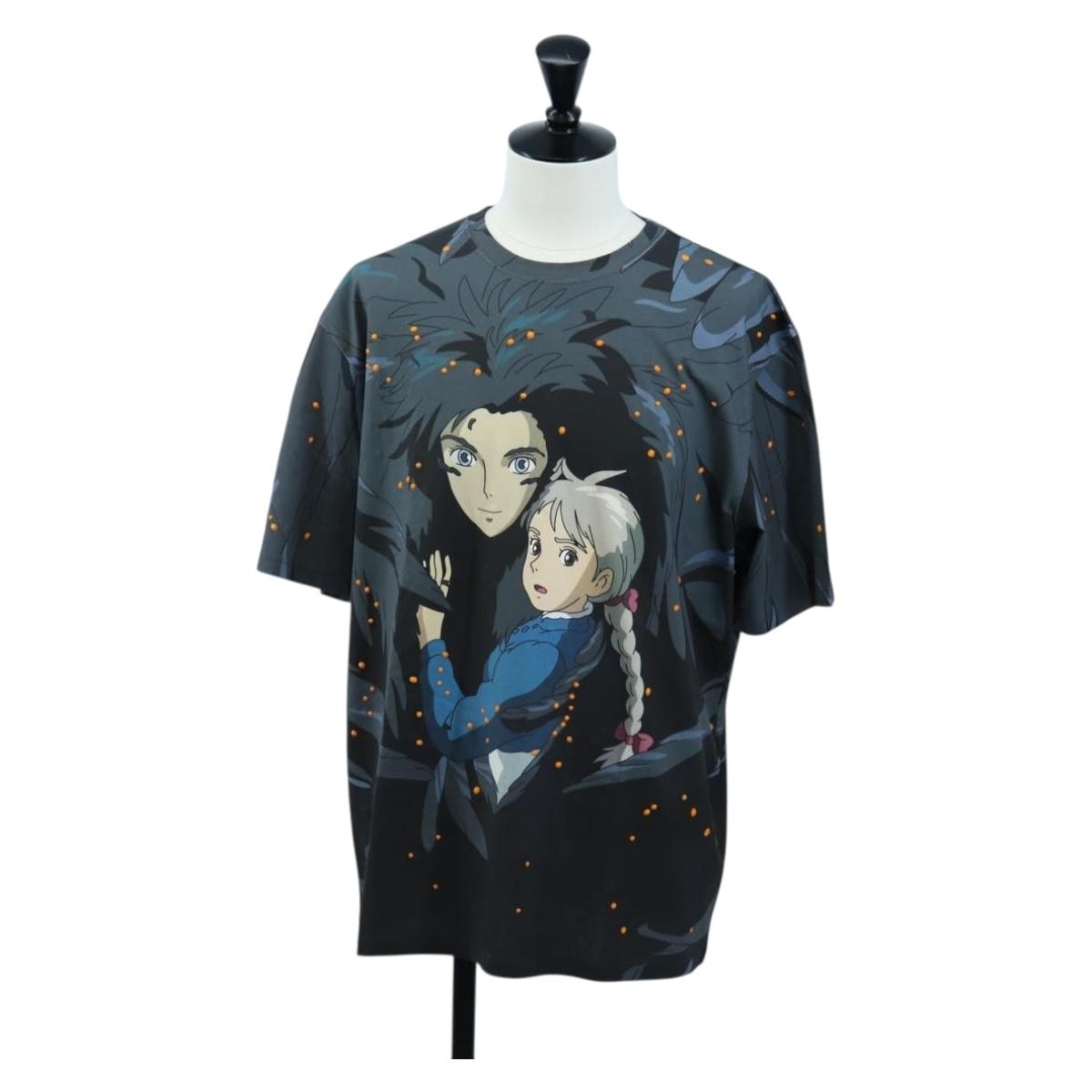 LOEWE Howl's Moving Castle Howl & Sophie T-shirt Cotton S Navy Auth 192680M