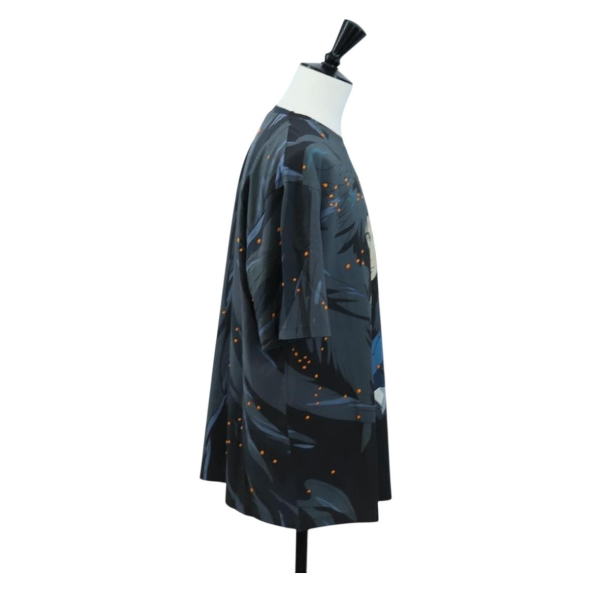 LOEWE Howl's Moving Castle Howl & Sophie T-shirt Cotton S Navy Auth 192680M