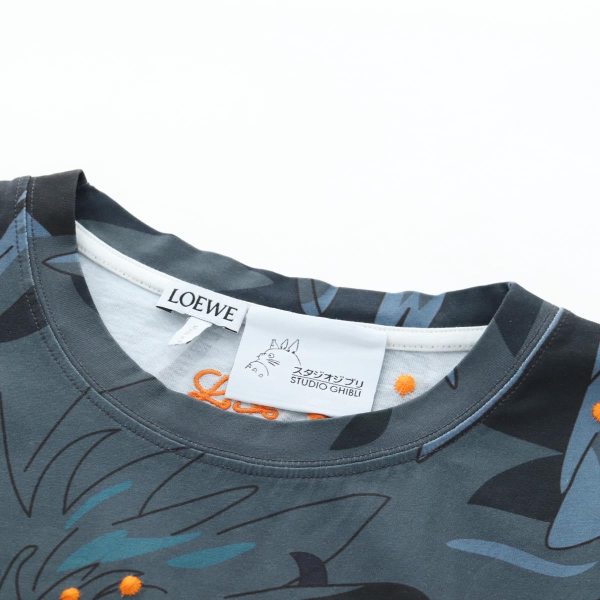 LOEWE Howl's Moving Castle Howl & Sophie T-shirt Cotton S Navy Auth 192680M