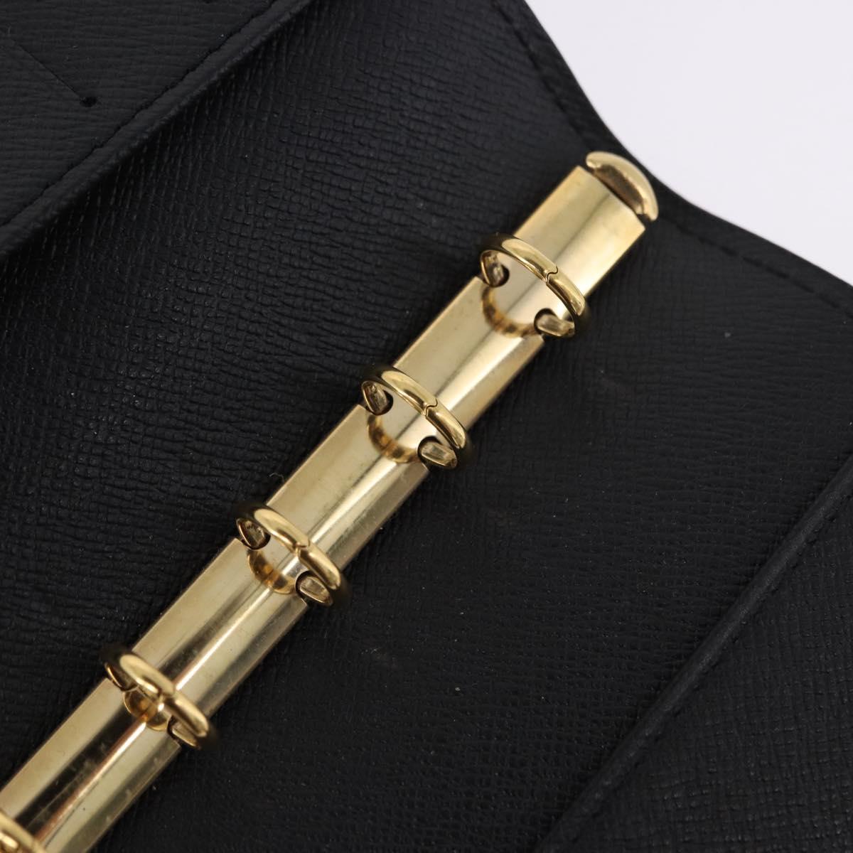 LOUIS VUITTON Epi Day Planner Cover 4 Set Blue Black Green LV Auth 192684