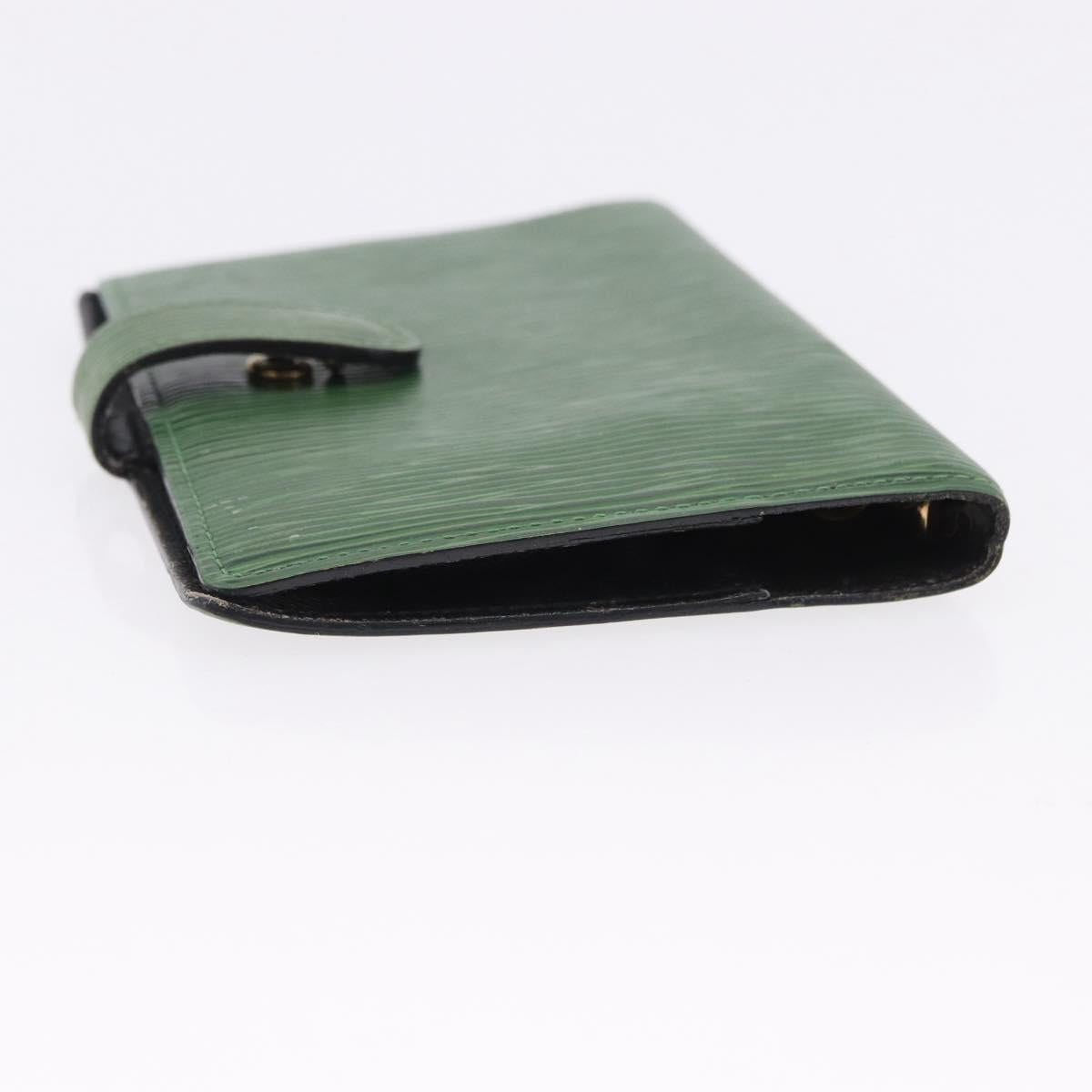 LOUIS VUITTON Epi Day Planner Cover 4 Set Blue Black Green LV Auth 192684
