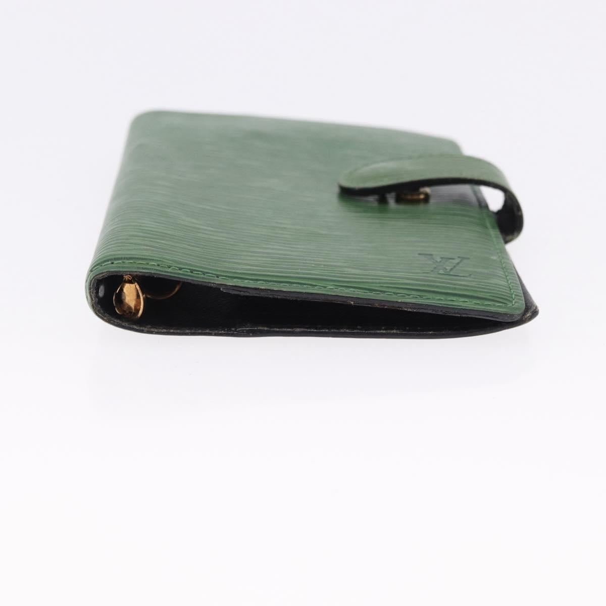LOUIS VUITTON Epi Day Planner Cover 4 Set Blue Black Green LV Auth 192684