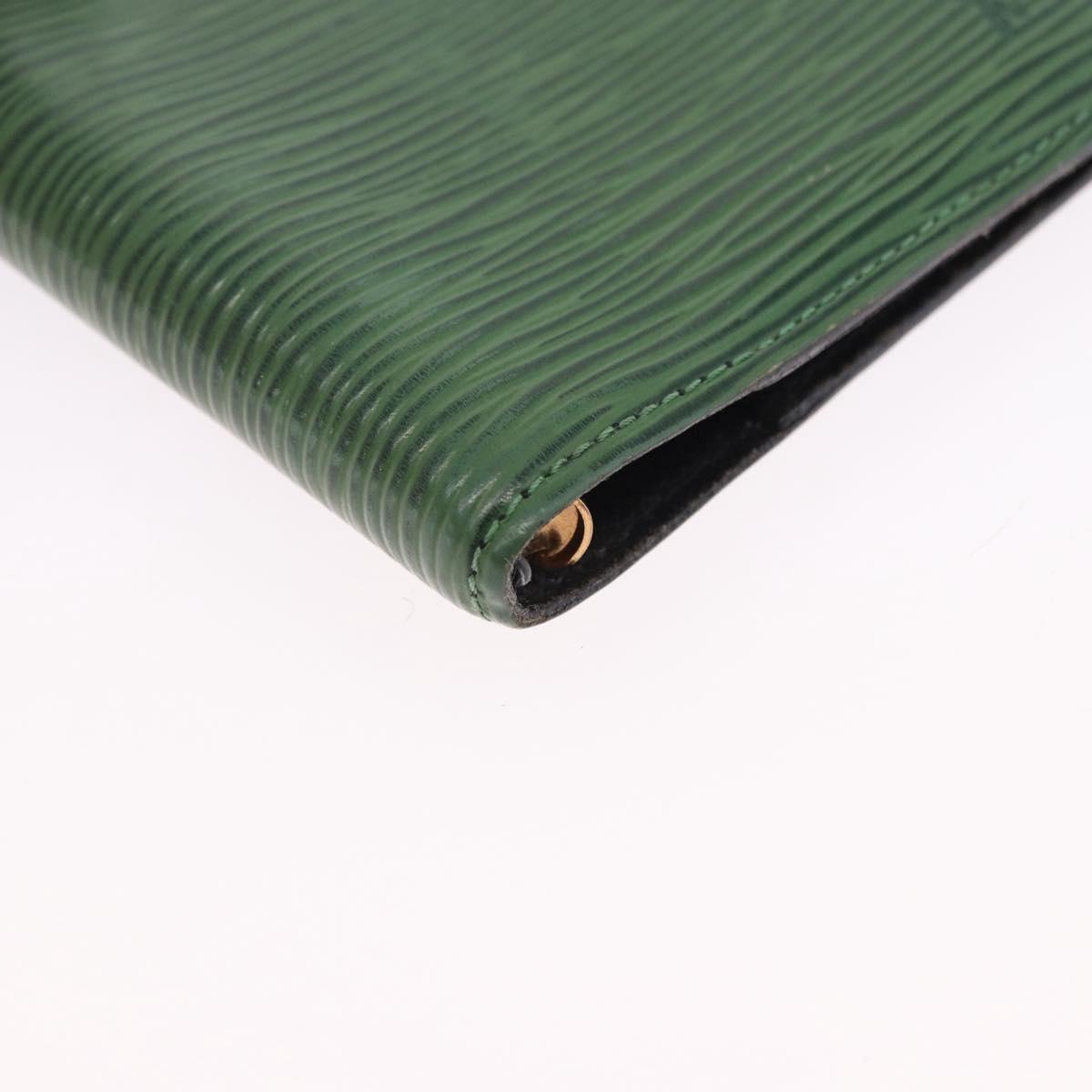 LOUIS VUITTON Epi Day Planner Cover 4 Set Blue Black Green LV Auth 192684