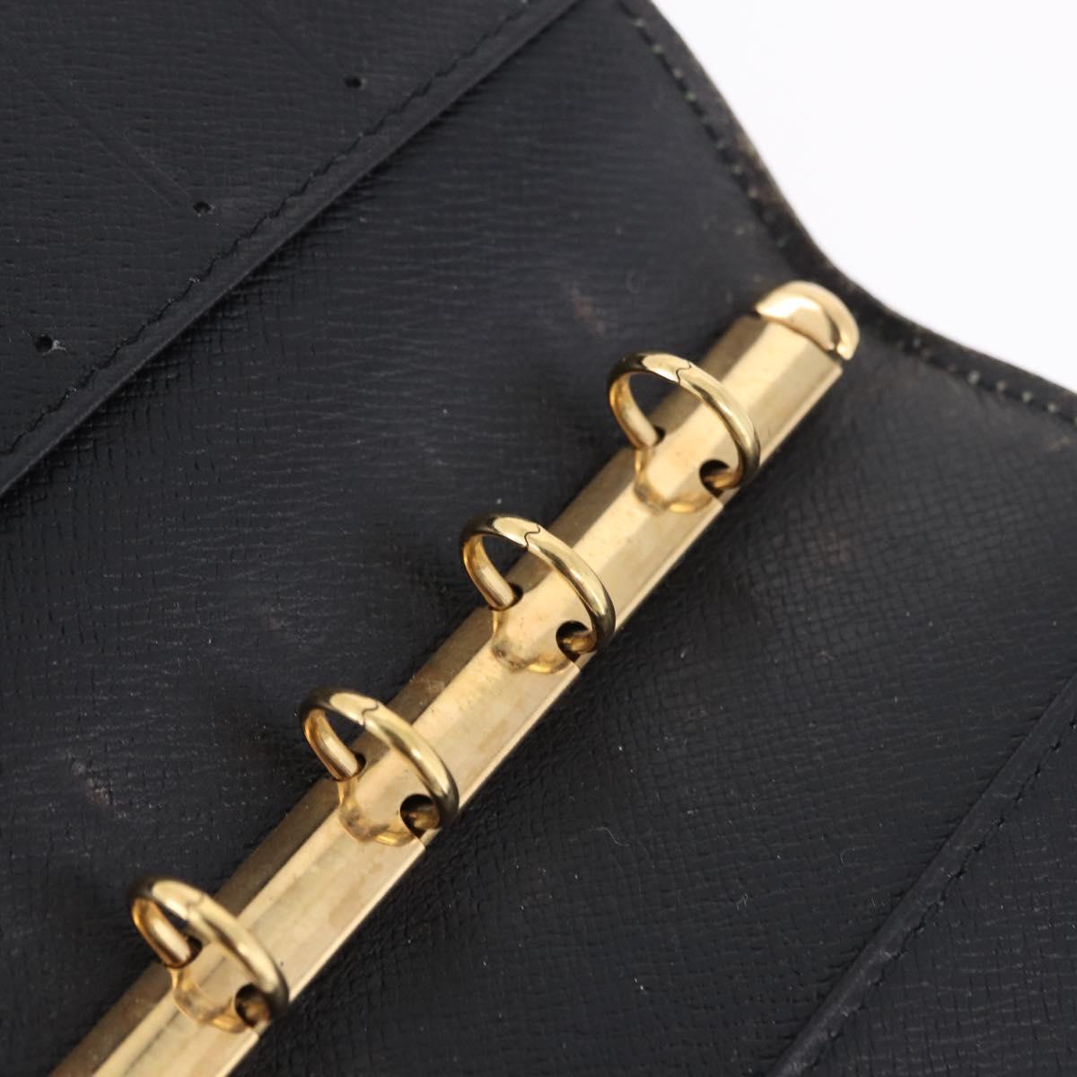 LOUIS VUITTON Epi Day Planner Cover 4 Set Blue Black Green LV Auth 192684