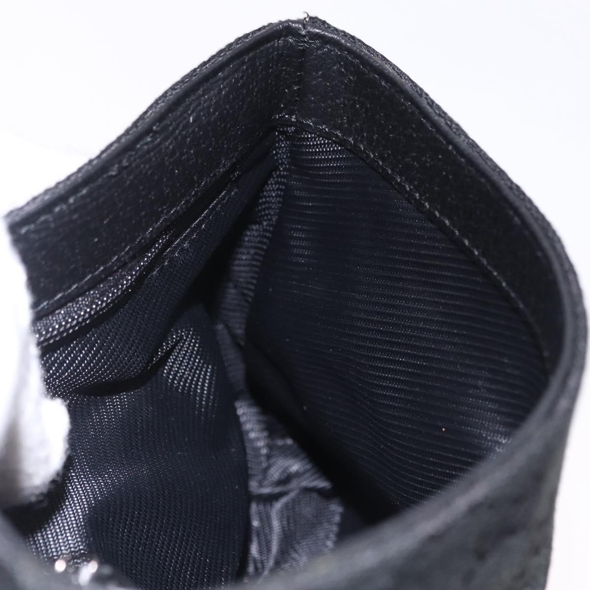 GUCCI GG Canvas Waist Bag Black Silver 92543 Auth 192704A