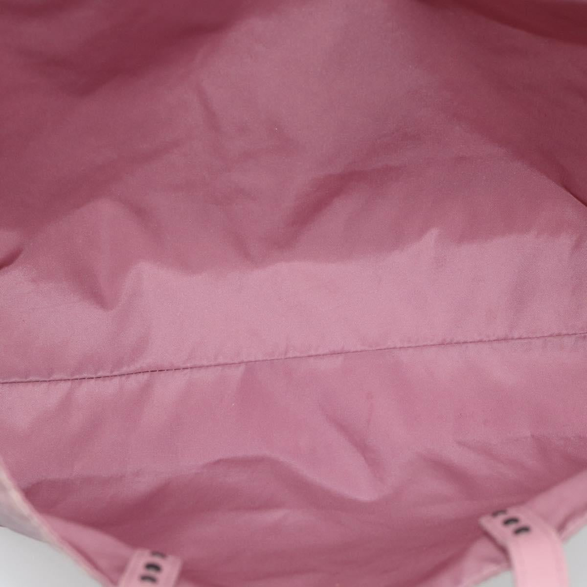 BOTTEGA VENETA INTRECCIATO Tote Bag Nylon Pink Auth 192712A