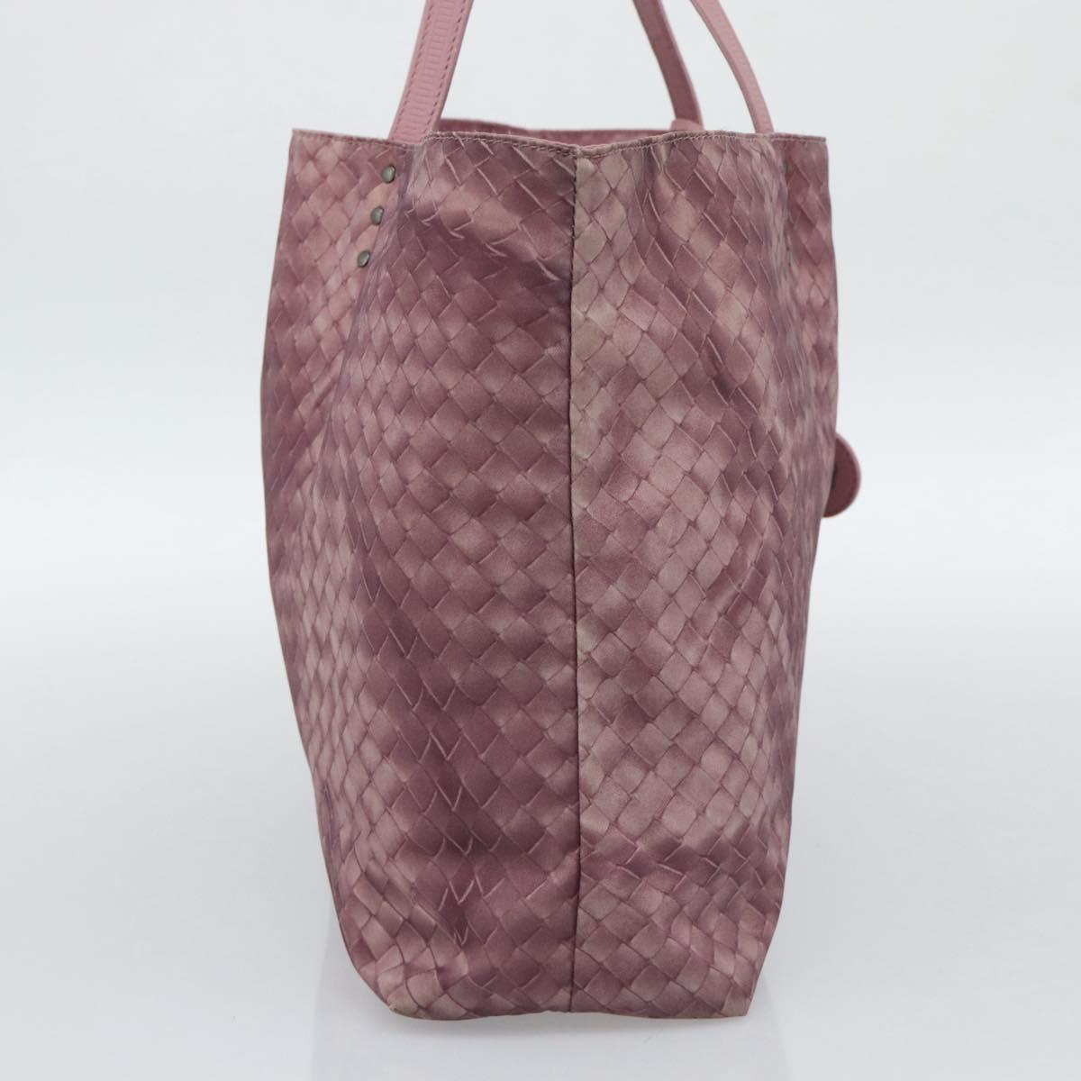 BOTTEGA VENETA INTRECCIATO Tote Bag Nylon Pink Auth 192712A