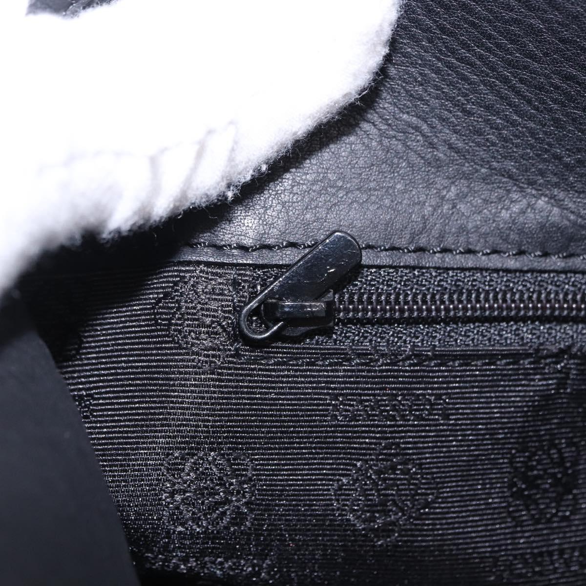 LOEWE Hand Bag Suede Black Auth 192713A