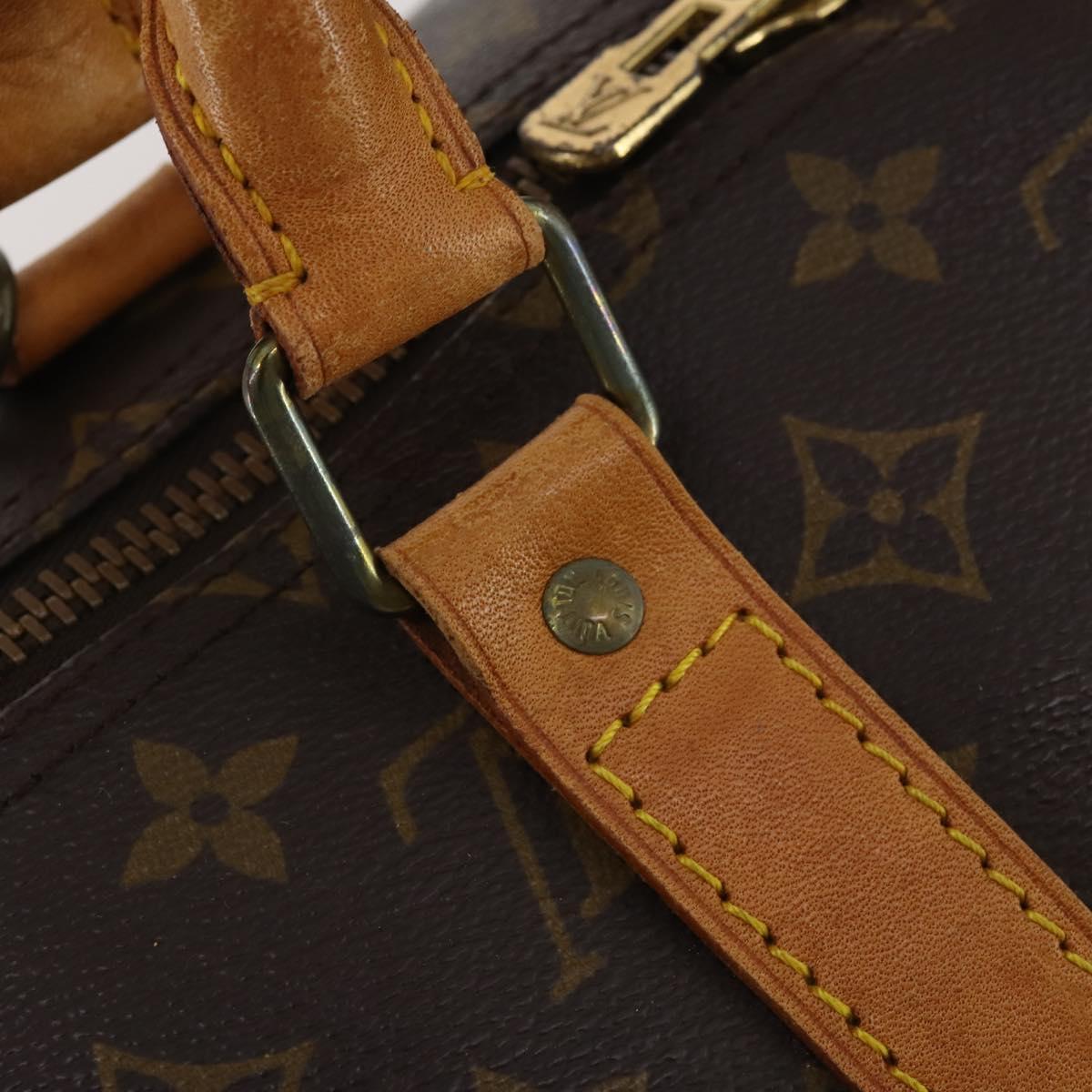 LOUIS VUITTON Monogram Keepall 55 Boston Bag M41424 LV Auth 192722A