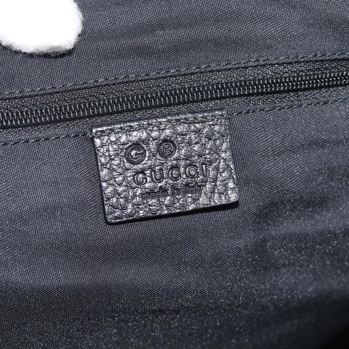 GUCCI GG Canvas Tote Bag Outlet Black Khaki 238696 Auth 192737