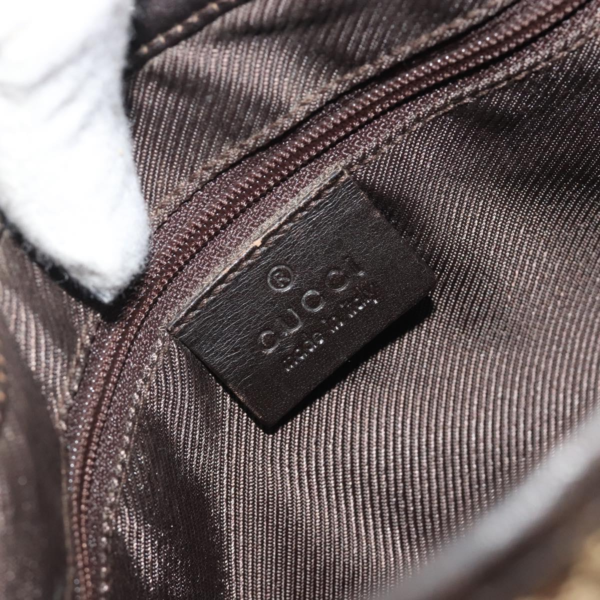 GUCCI GG Canvas Jackie Webb Sherry Line Bag Beige Silver 001 3306 Auth 192743V