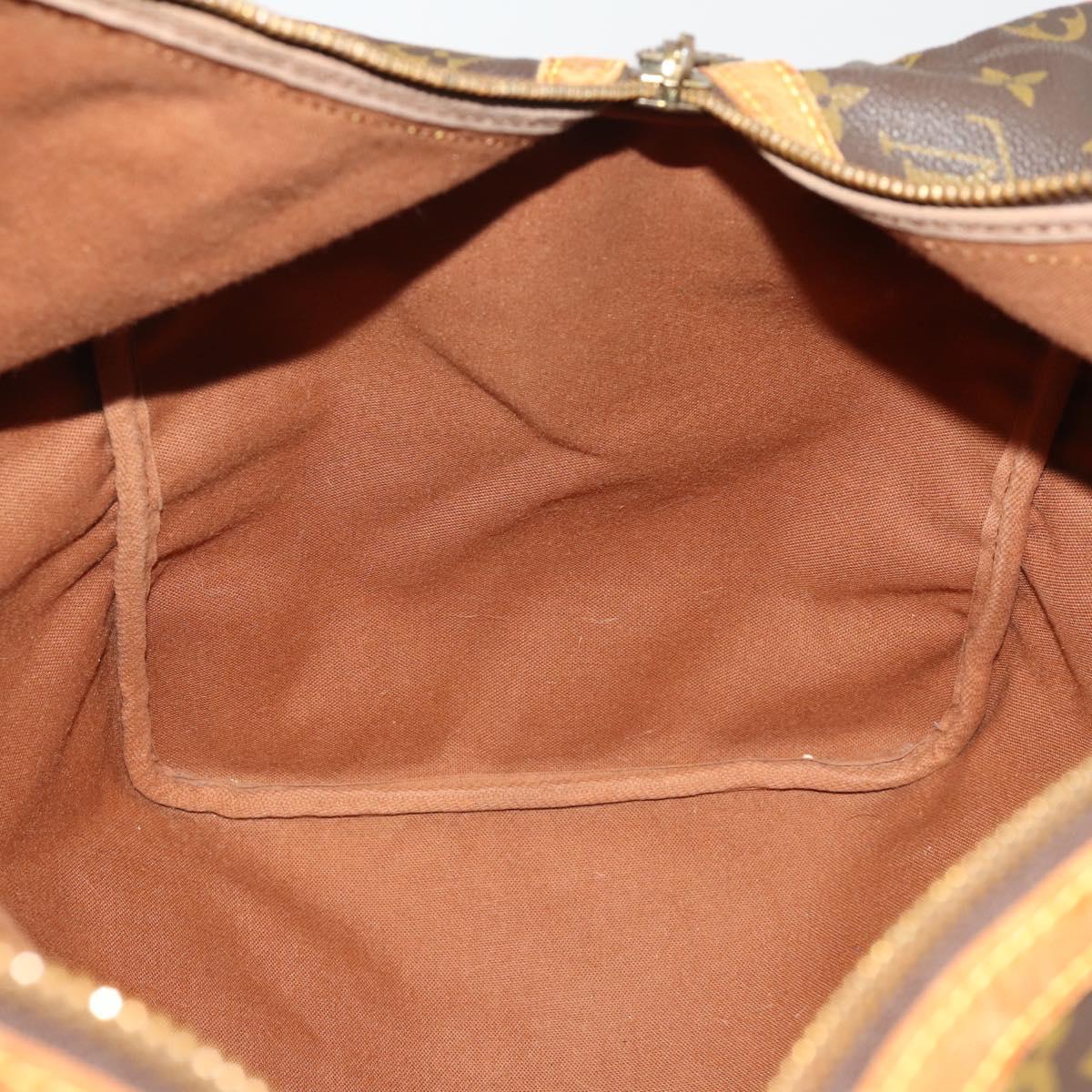 LOUIS VUITTON Monogram Sac Souple 55 Boston Bag M41622 LV Auth 192745