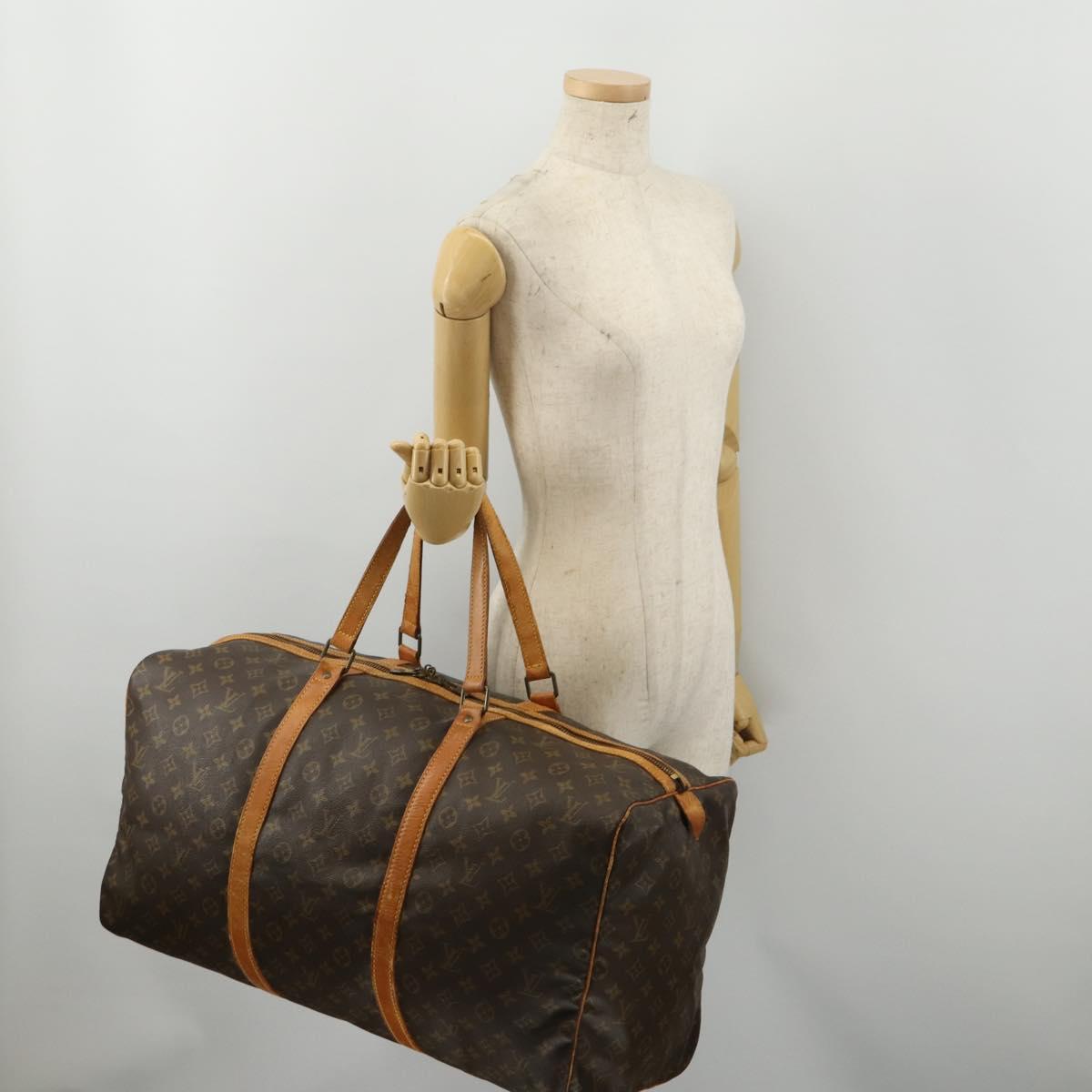 LOUIS VUITTON Monogram Sac Souple 55 Boston Bag M41622 LV Auth 192745