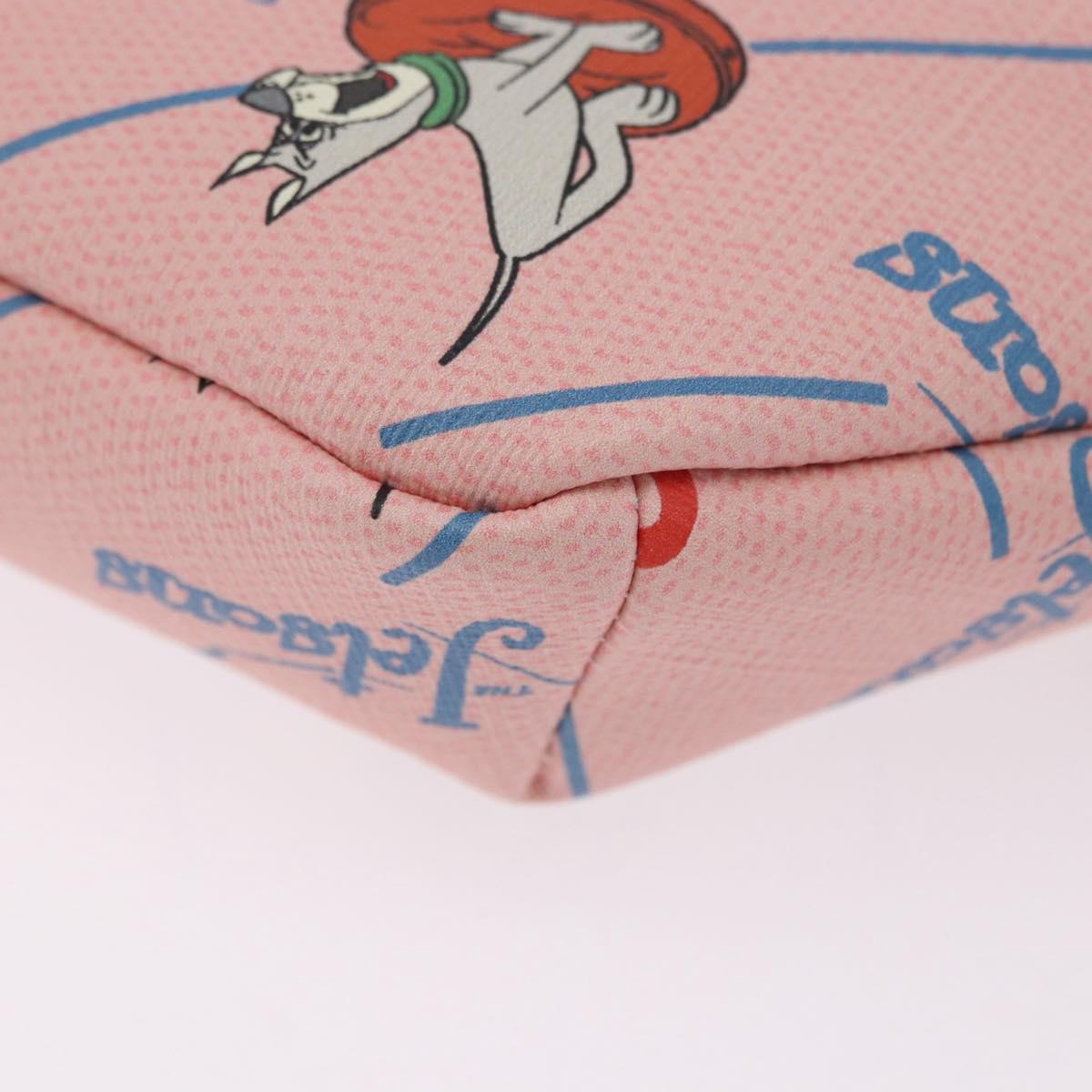 GUCCI Jetsons Collaboration Body Bag Canvas Pink Silver 502095 Auth 192761M