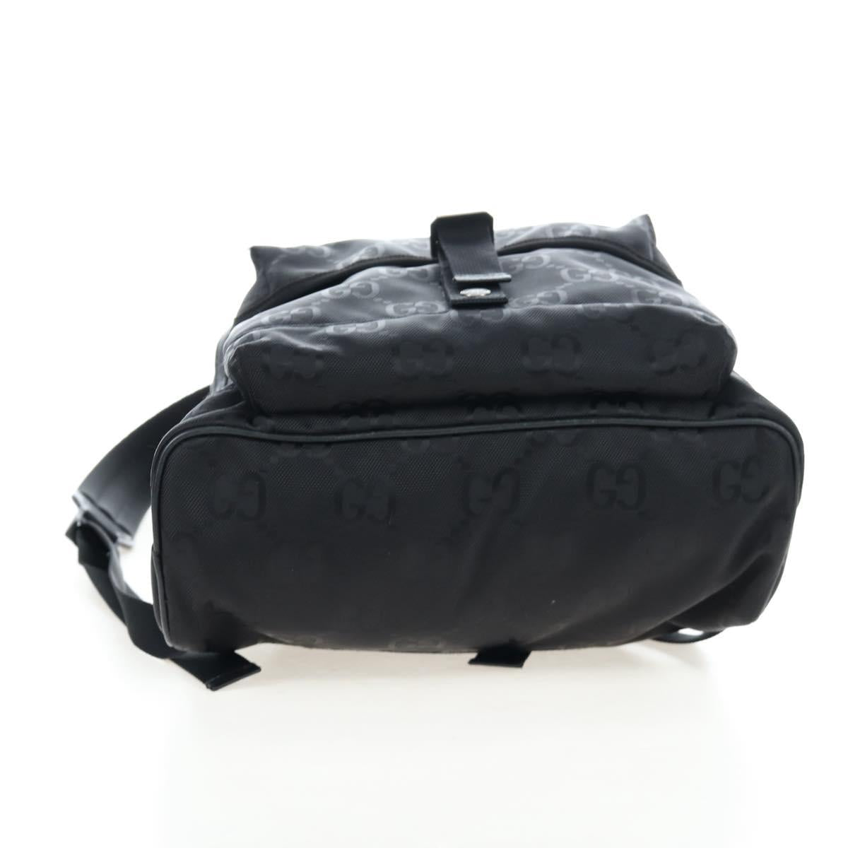 GUCCI GG Canvas Off The Grid Backpack Nylon Black Silver 644992 Auth 192787M
