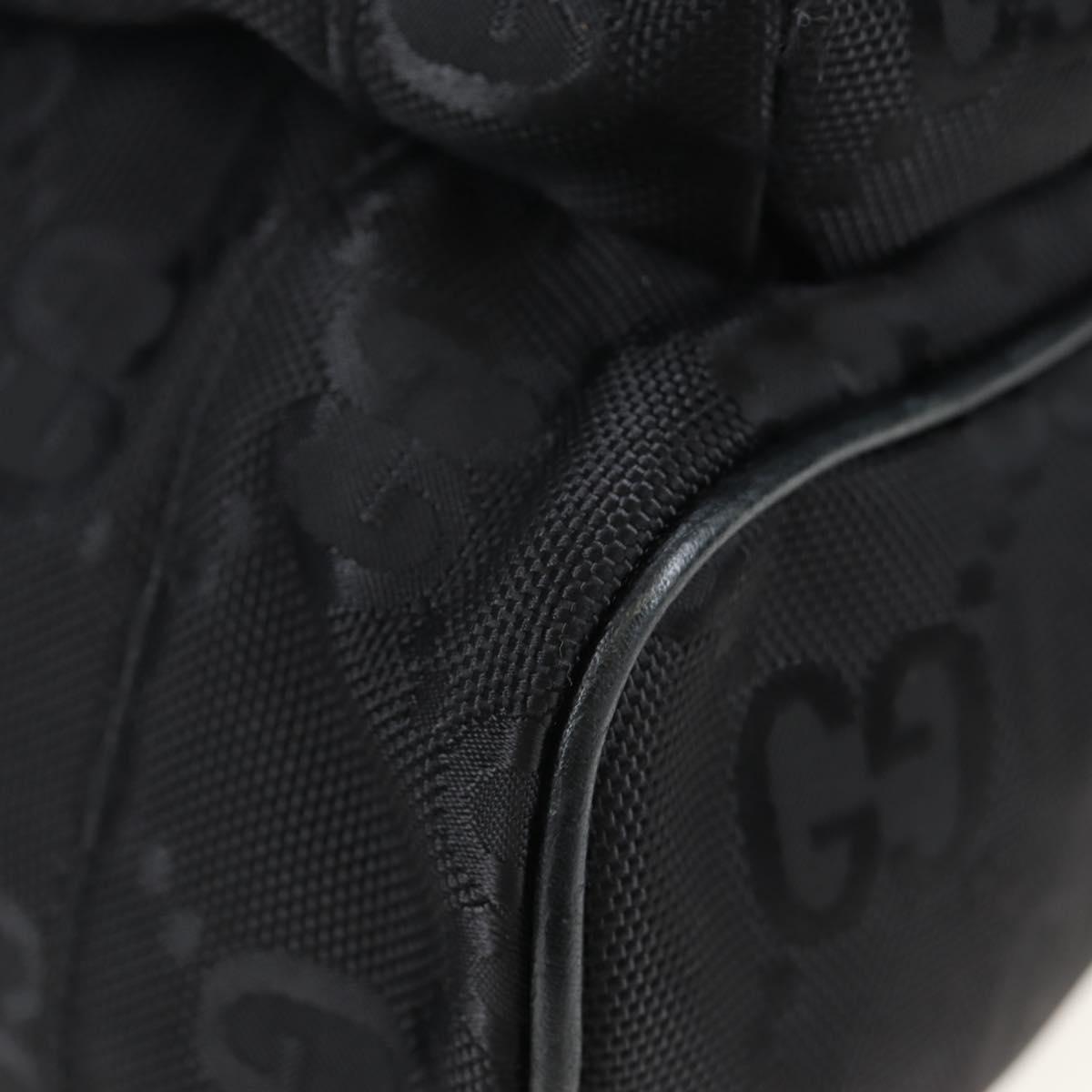 GUCCI GG Canvas Off The Grid Backpack Nylon Black Silver 644992 Auth 192787M