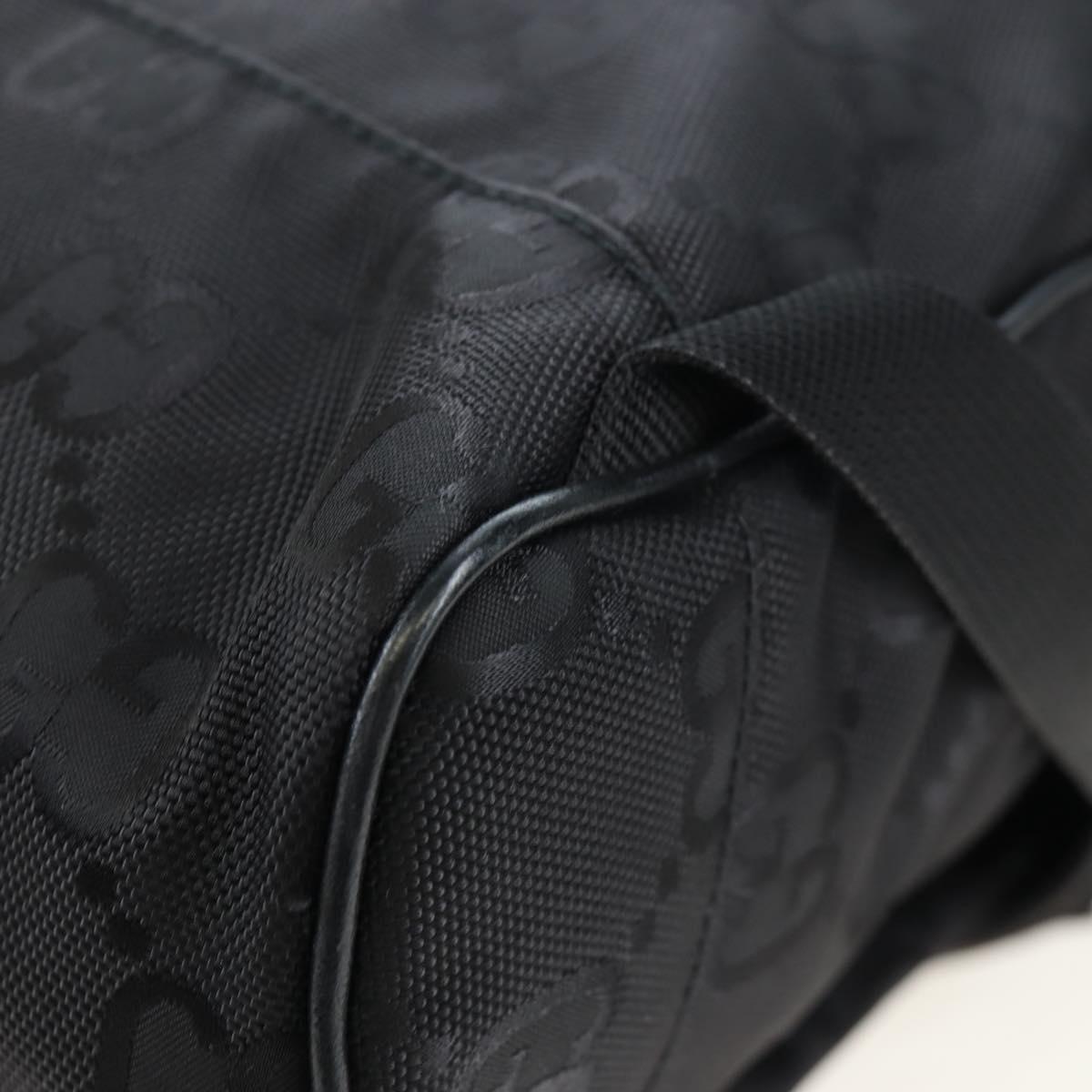 GUCCI GG Canvas Off The Grid Backpack Nylon Black Silver 644992 Auth 192787M