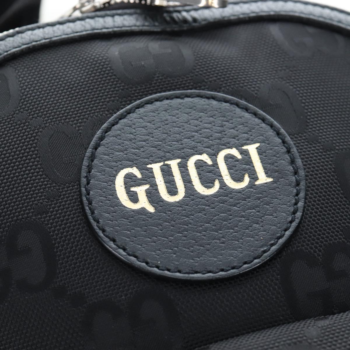 GUCCI GG Canvas Off The Grid Backpack Nylon Black Silver 644992 Auth 192787M