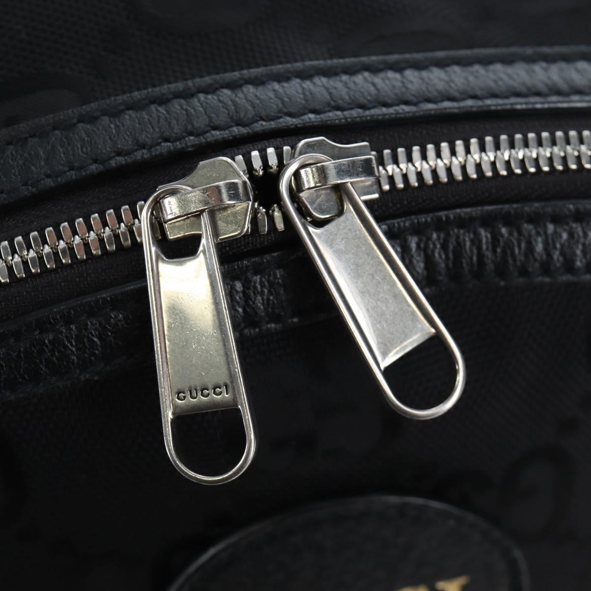 GUCCI GG Canvas Off The Grid Backpack Nylon Black Silver 644992 Auth 192787M
