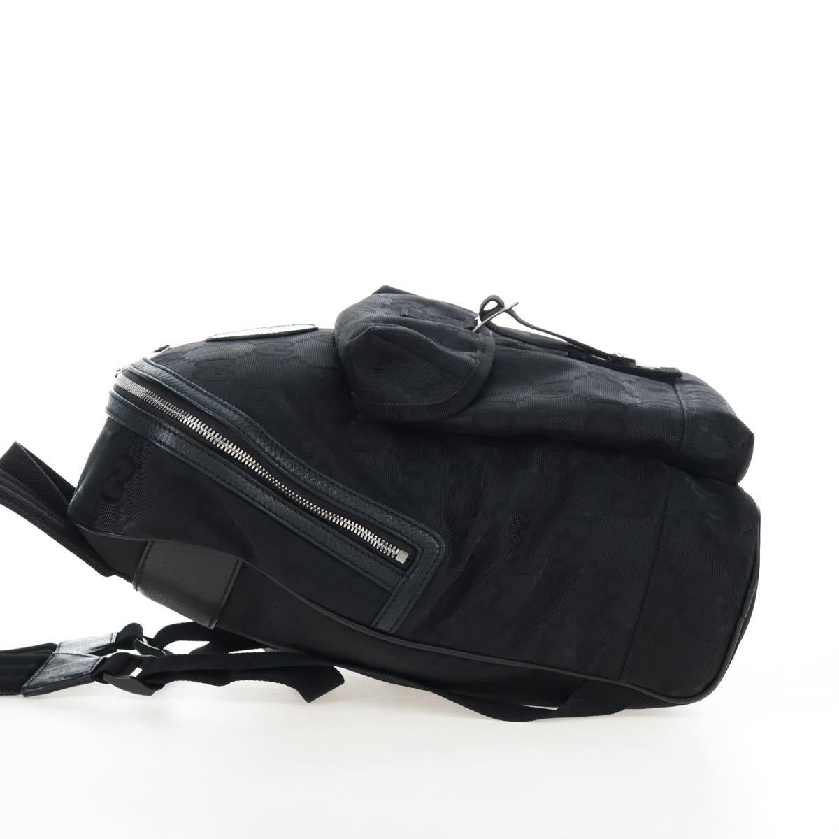GUCCI GG Canvas Off The Grid Backpack Nylon Black Silver 644992 Auth 192787M