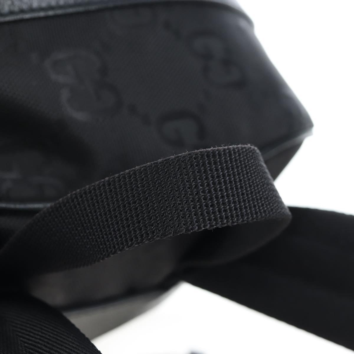 GUCCI GG Canvas Off The Grid Backpack Nylon Black Silver 644992 Auth 192787M