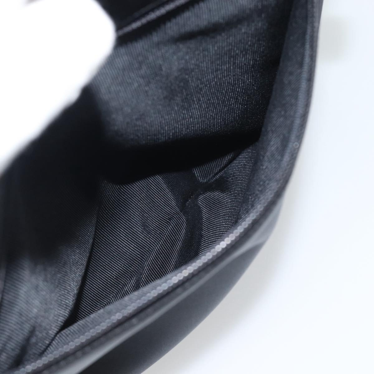 GIVENCHY Hand Bag Nylon Black Brown Auth 192788A