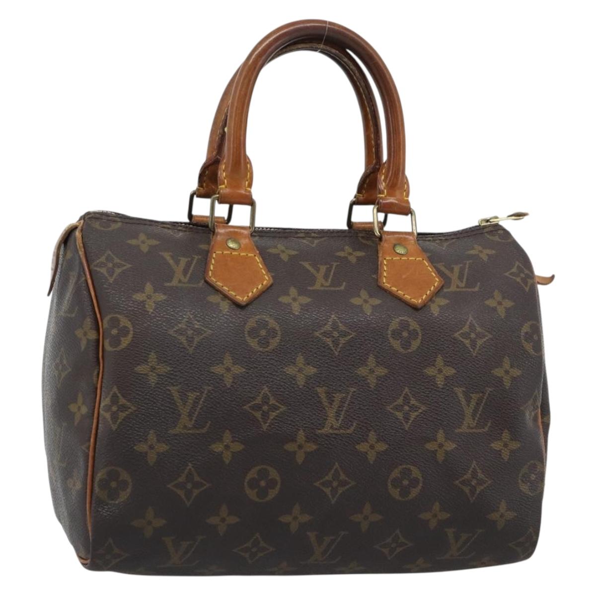 LOUIS VUITTON Monogram Speedy 25 Hand Bag M41528 LV Auth 192791