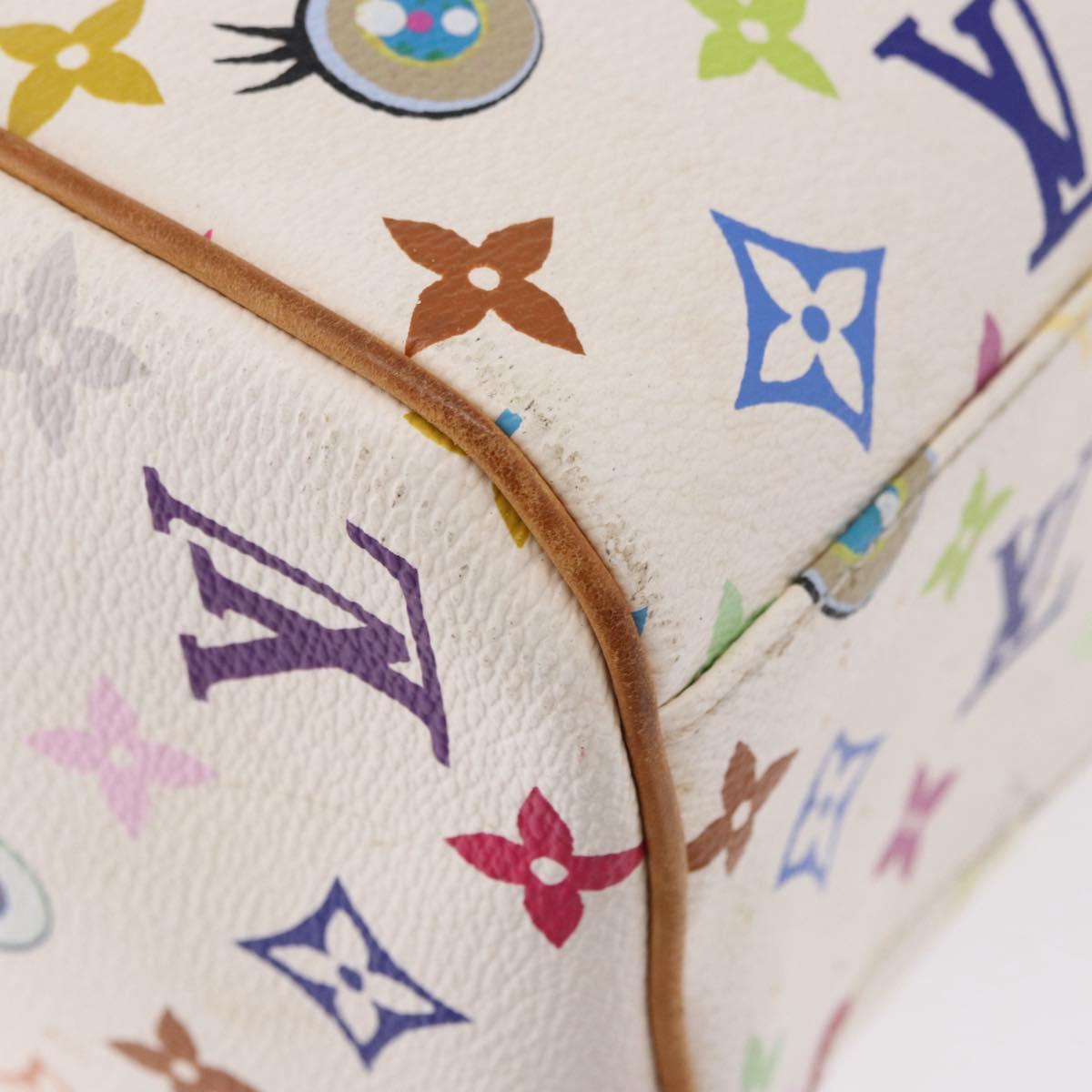 LOUIS VUITTON I Love Monogram Multicolor Sack Retro GM White M92053 Auth 192798A