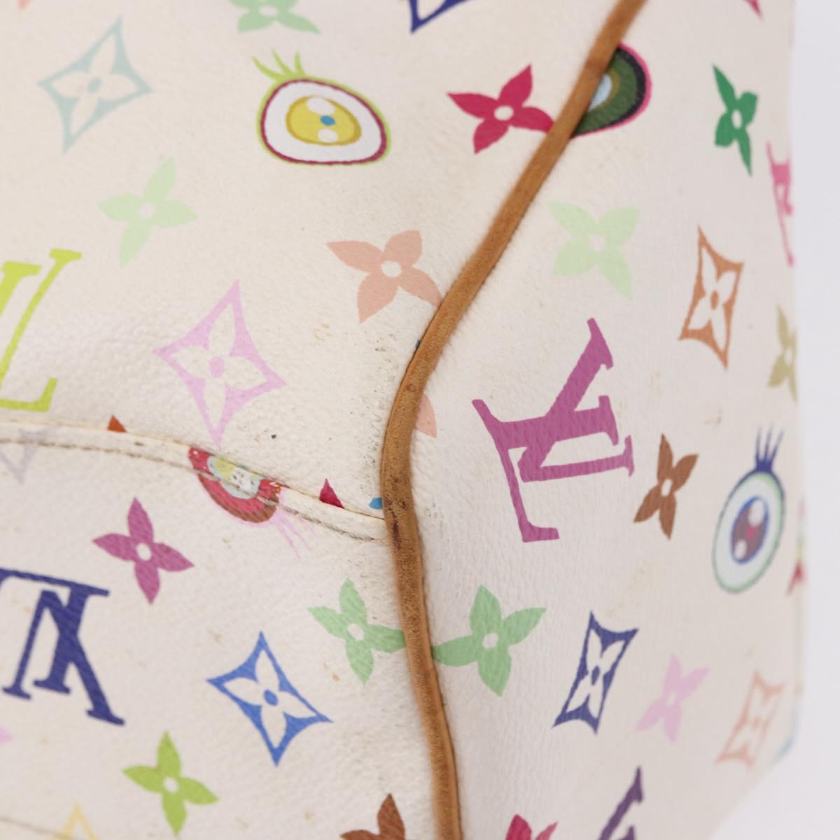 LOUIS VUITTON I Love Monogram Multicolor Sack Retro GM White M92053 Auth 192798A