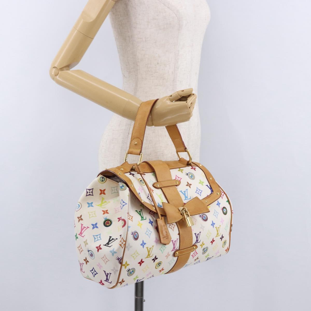 LOUIS VUITTON I Love Monogram Multicolor Sack Retro GM White M92053 Auth 192798A