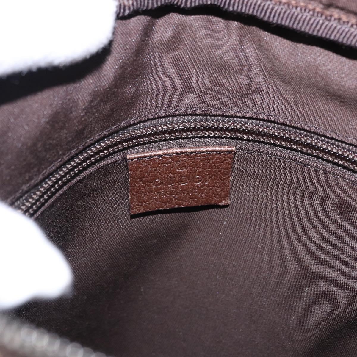 GUCCI GG Canvas Shoulder Bag Beige Silver 92551 Auth 192812