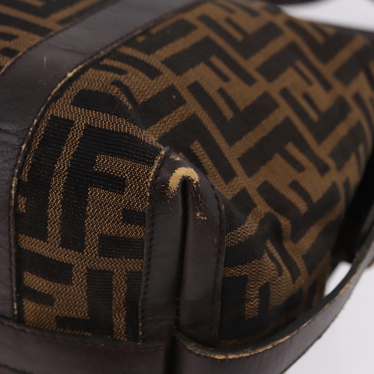 FENDI Zucca Canvas Tote Bag Brown Auth 192814