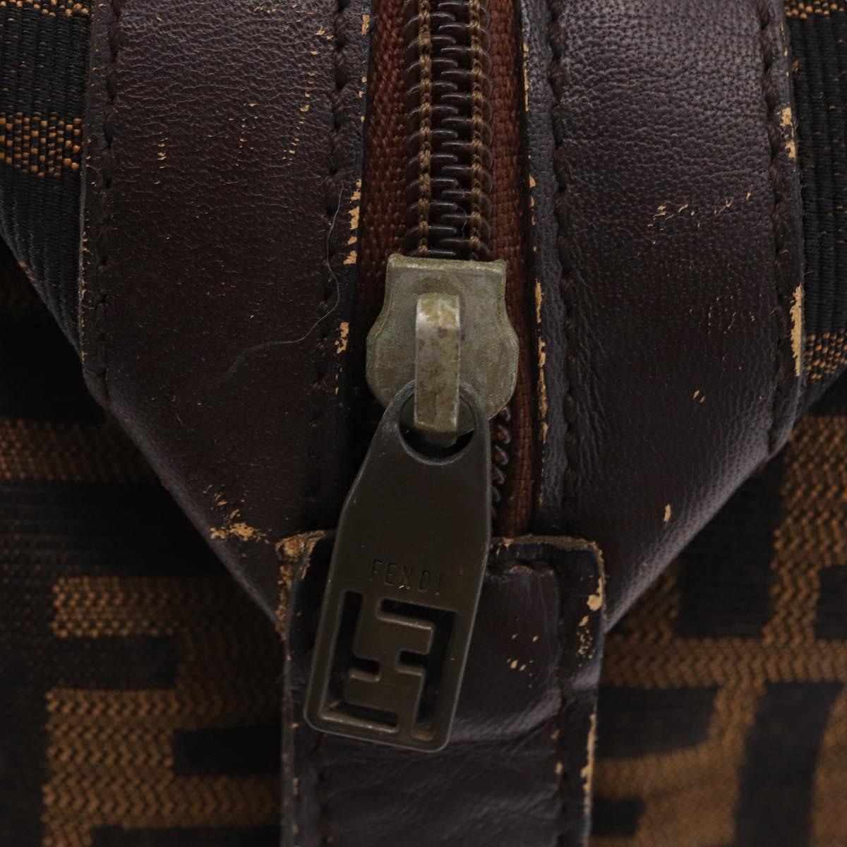 FENDI Zucca Canvas Tote Bag Brown Auth 192814