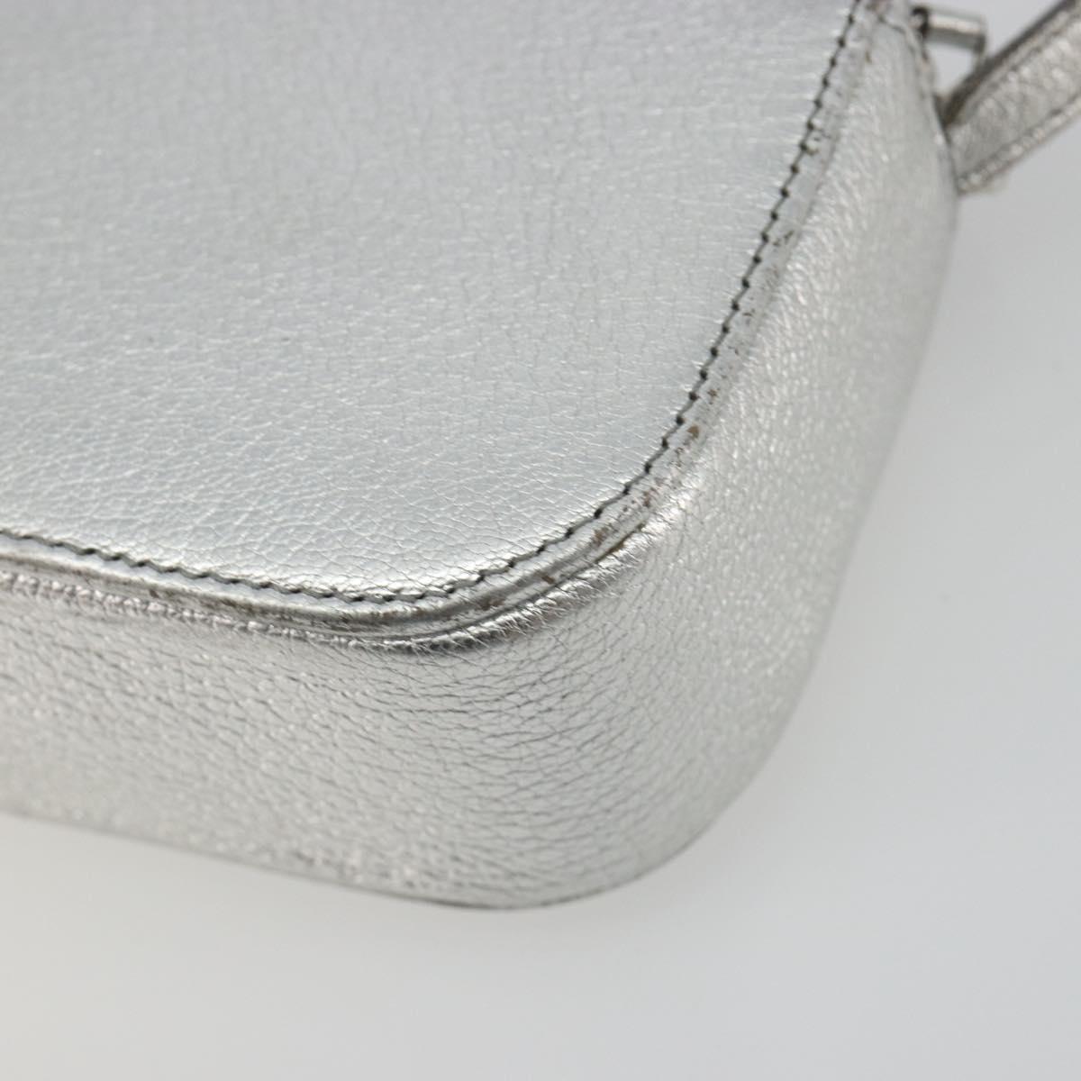 BALENCIAGA Everyday Shoulder Bag Leather Silver 552372 Auth 192828A