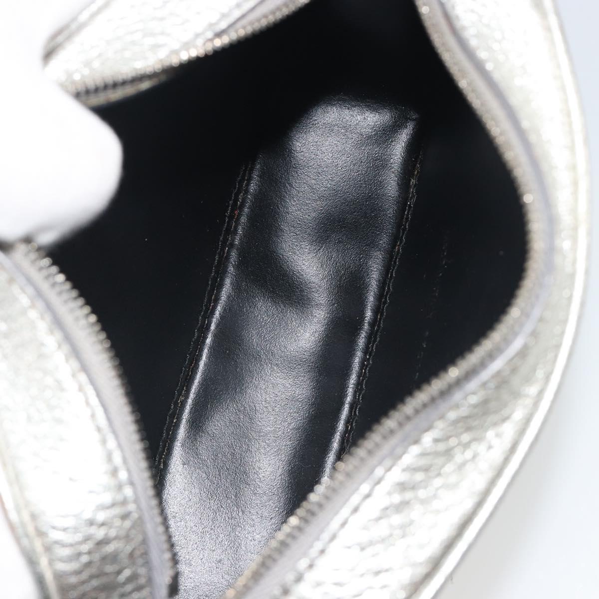 BALENCIAGA Everyday Shoulder Bag Leather Silver 552372 Auth 192828A