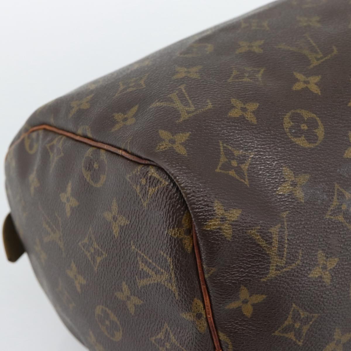 LOUIS VUITTON Monogram Speedy 30 Hand Bag M41526 LV Auth 192832