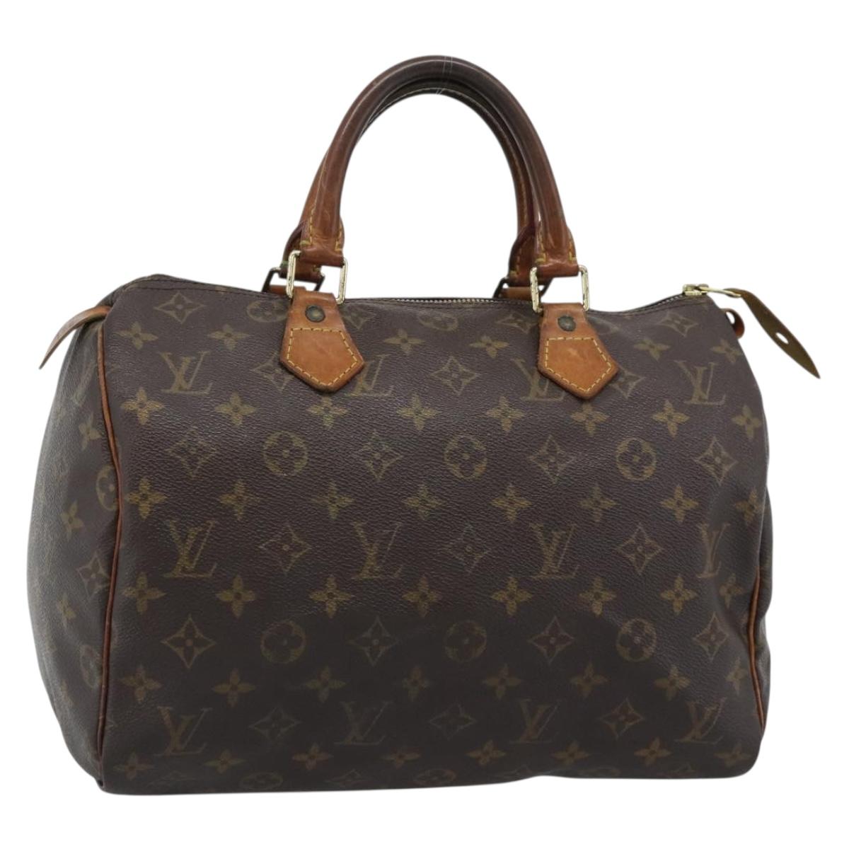 LOUIS VUITTON Monogram Speedy 30 Hand Bag M41526 LV Auth 192832