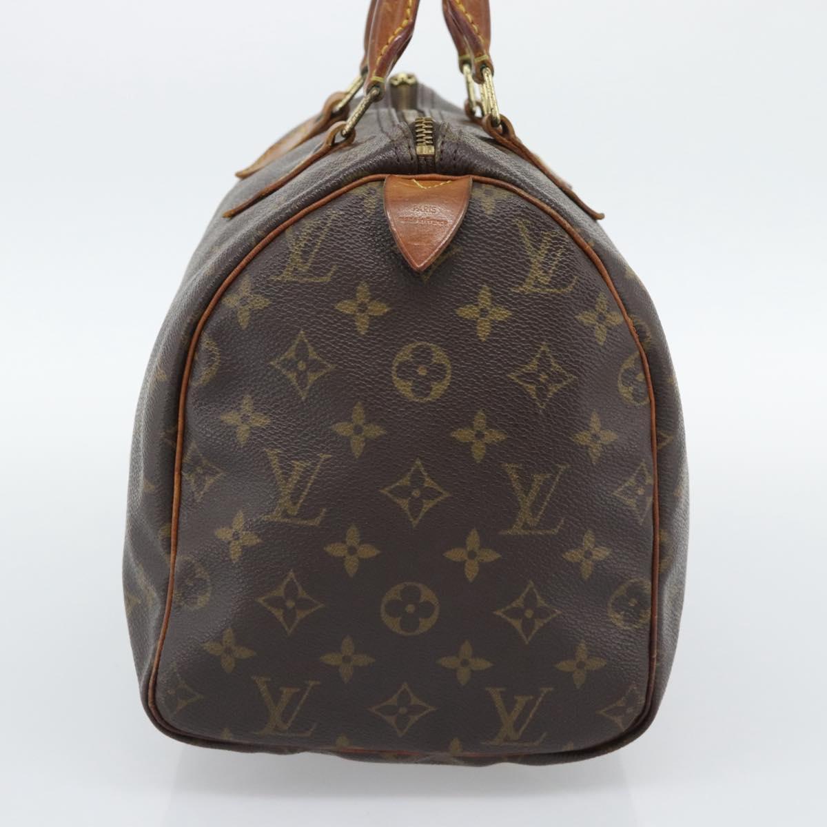 LOUIS VUITTON Monogram Speedy 30 Hand Bag M41526 LV Auth 192832