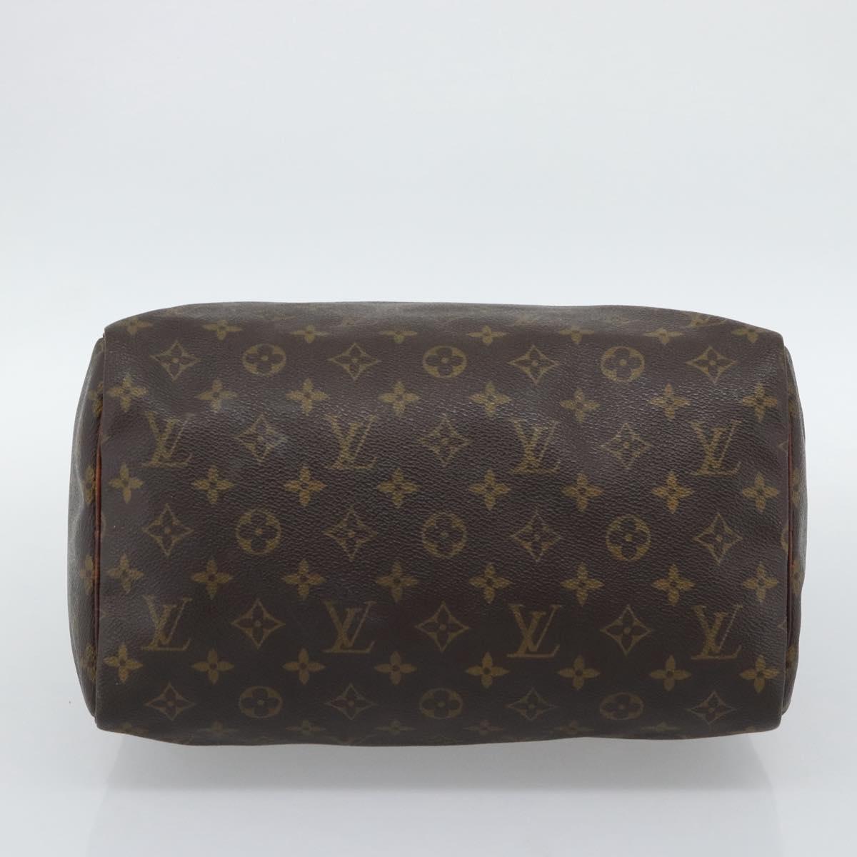 LOUIS VUITTON Monogram Speedy 30 Hand Bag M41526 LV Auth 192832