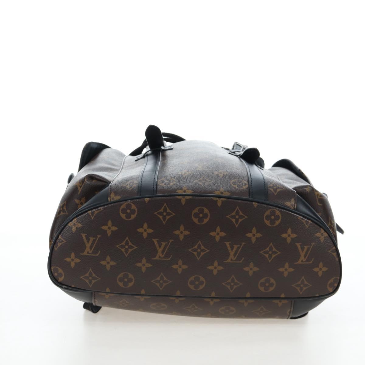 LOUIS VUITTON Monogram Macassar Christopher MM Backpack M43735 LV Auth 192839V