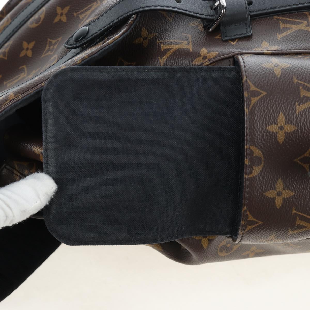 LOUIS VUITTON Monogram Macassar Christopher MM Backpack M43735 LV Auth 192839V