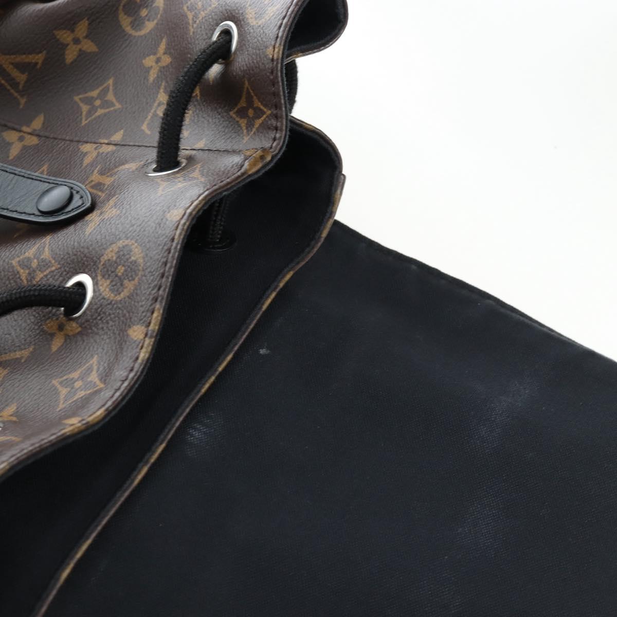 LOUIS VUITTON Monogram Macassar Christopher MM Backpack M43735 LV Auth 192839V
