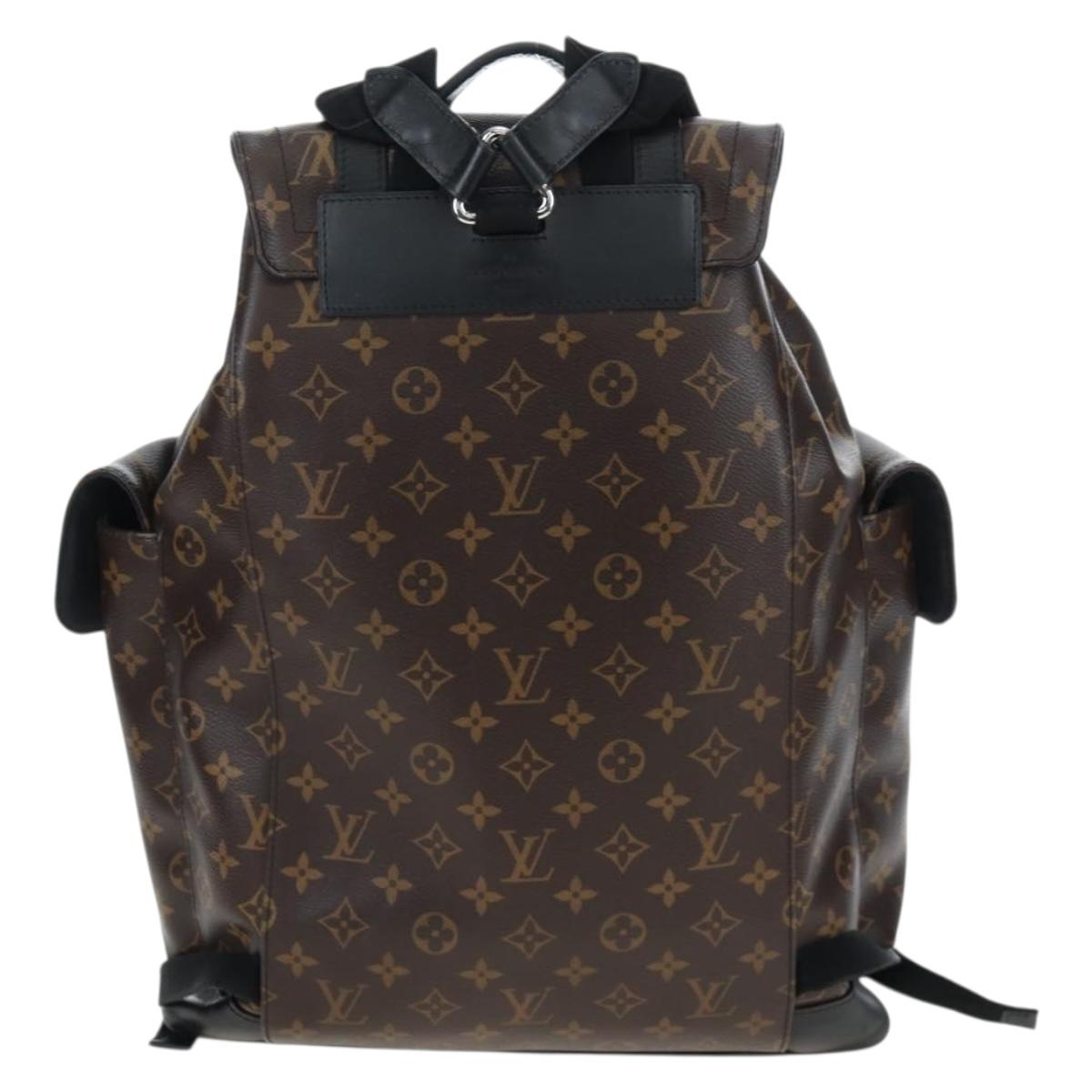 LOUIS VUITTON Monogram Macassar Christopher MM Backpack M43735 LV Auth 192839V