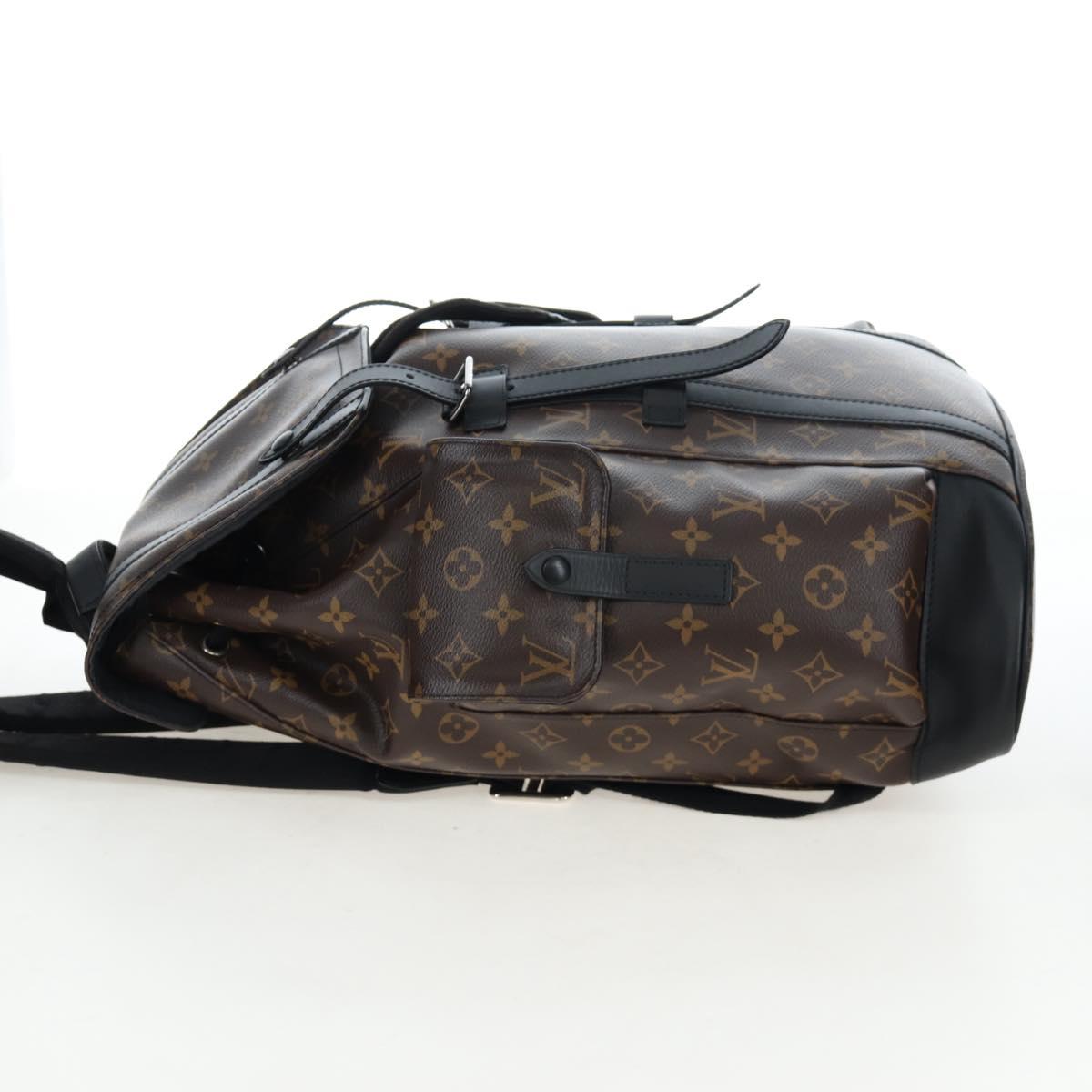 LOUIS VUITTON Monogram Macassar Christopher MM Backpack M43735 LV Auth 192839V