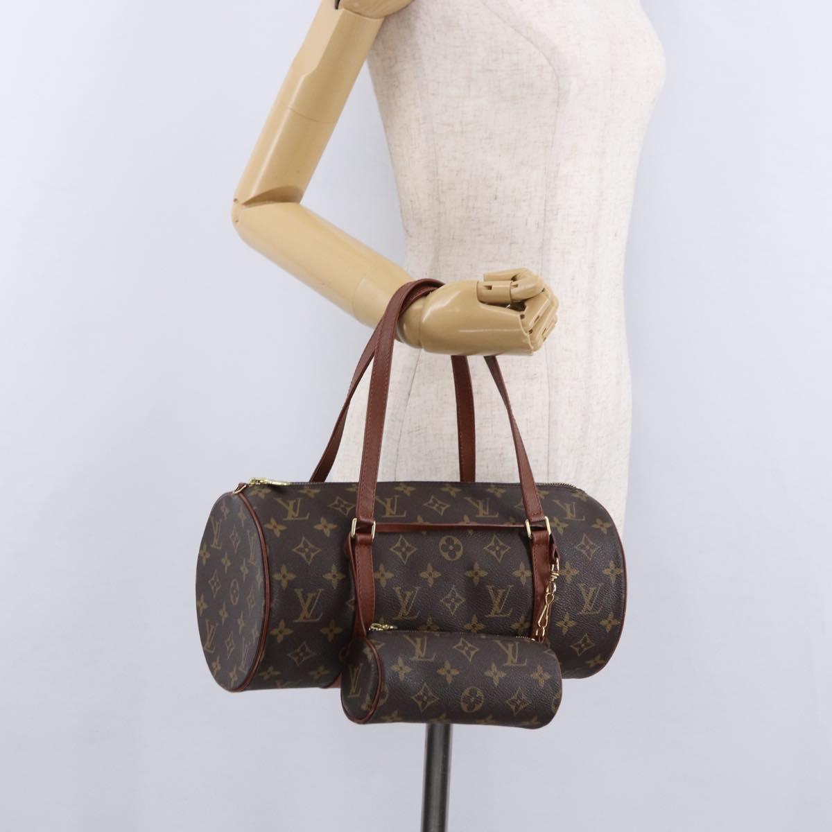 LOUIS VUITTON Monogram Papillon 30 Hand Bag M51385 LV Auth 192842SAV