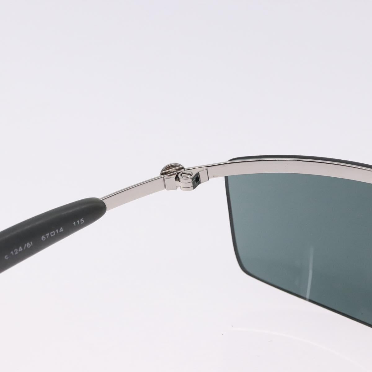 CHANEL Sunglasses metal Green CC Auth 192844M