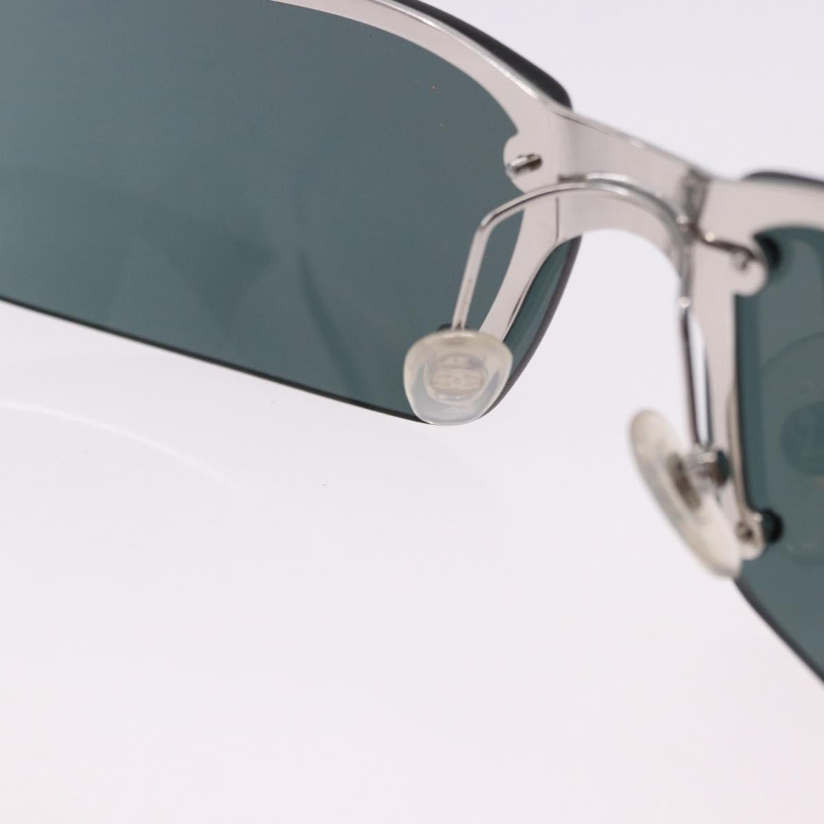 CHANEL Sunglasses metal Green CC Auth 192844M