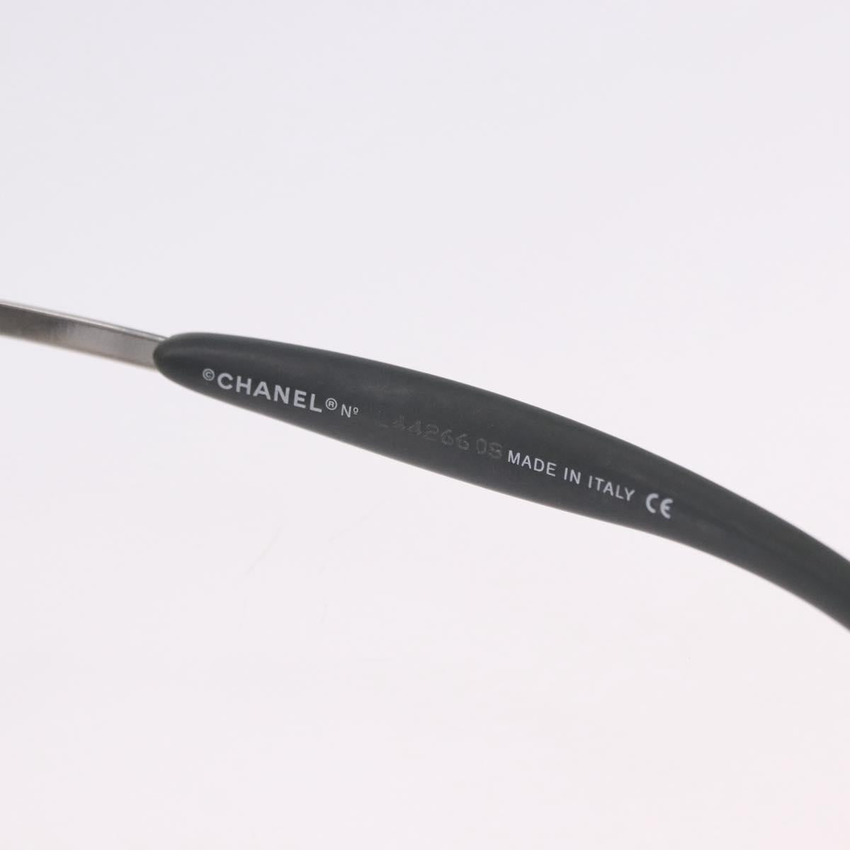 CHANEL Sunglasses metal Green CC Auth 192844M