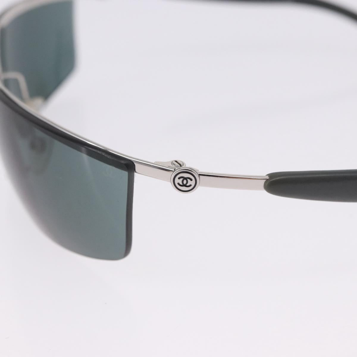 CHANEL Sunglasses metal Green CC Auth 192844M