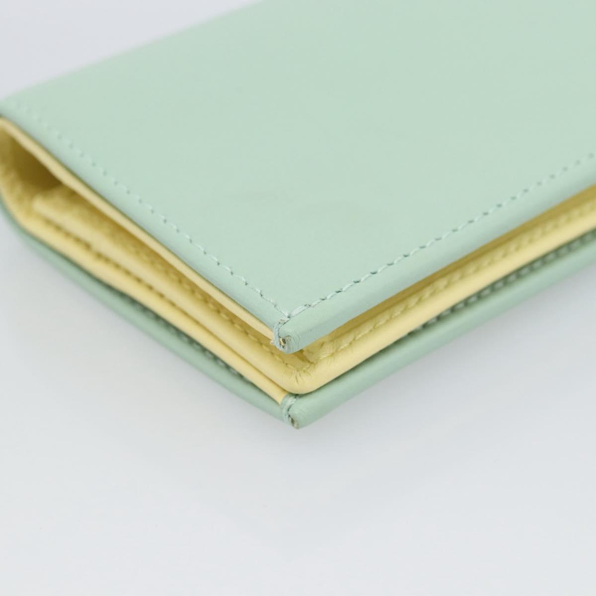 GUCCI Compact Wallet Bifold Wallet Leather Green 790055 Auth 192845M